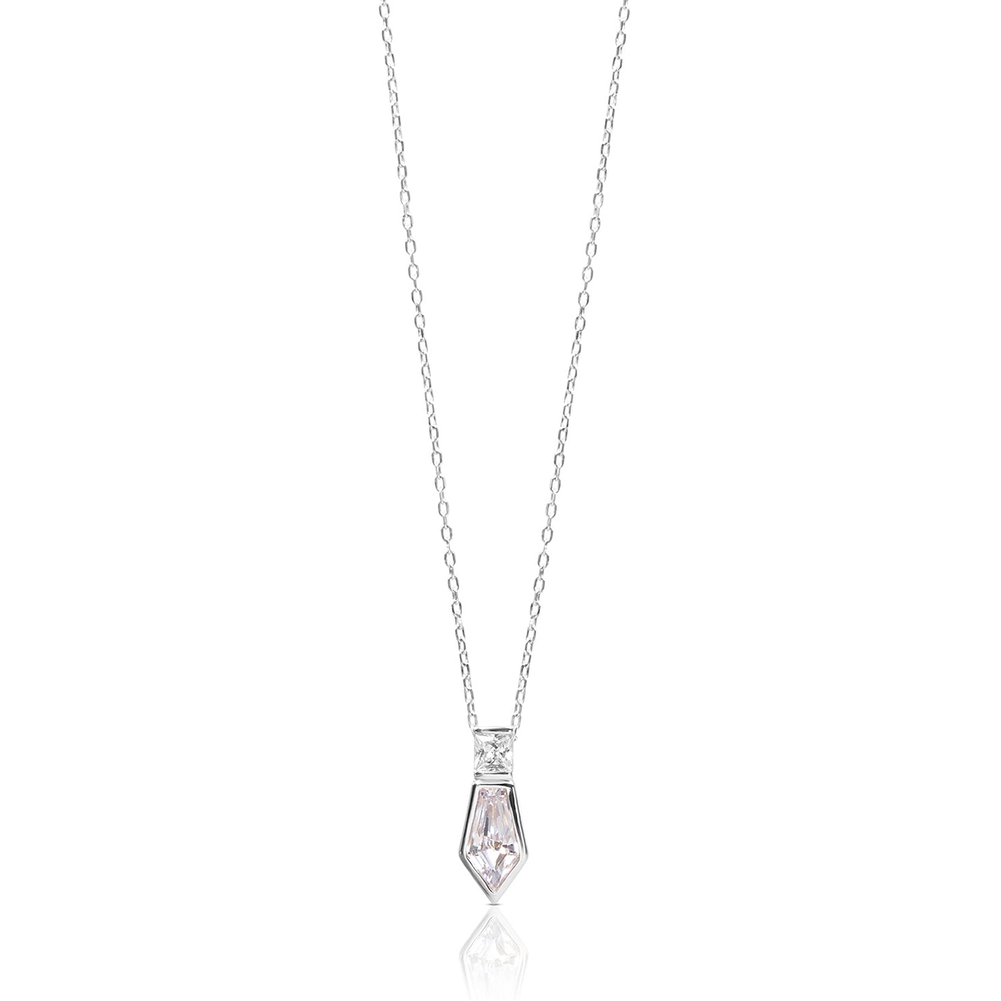 Naomi Deco Drop Pendant - Diamond