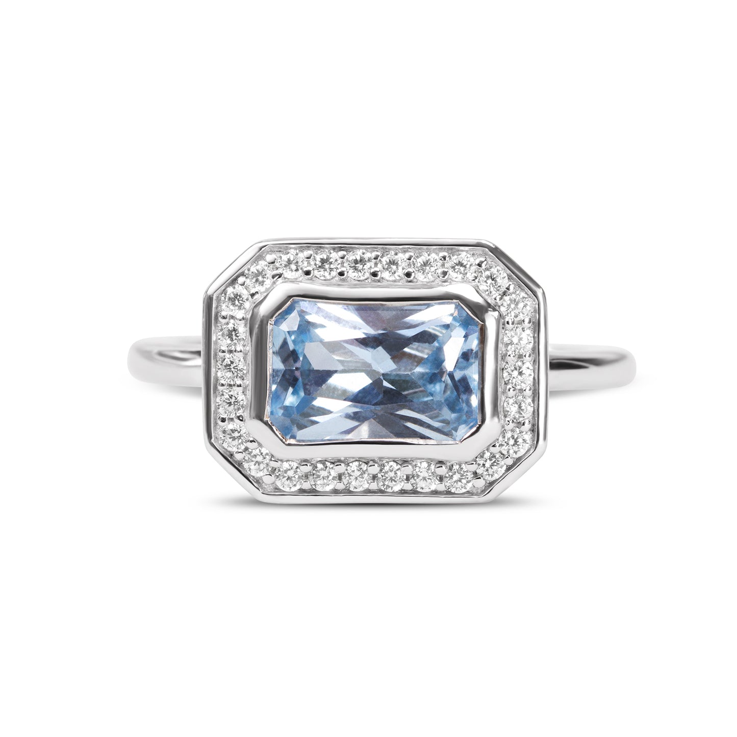 Gabriella East to West Ring - Aquamarine