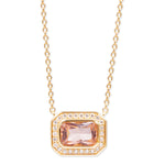 Gabriella East to West Necklace - Morganite