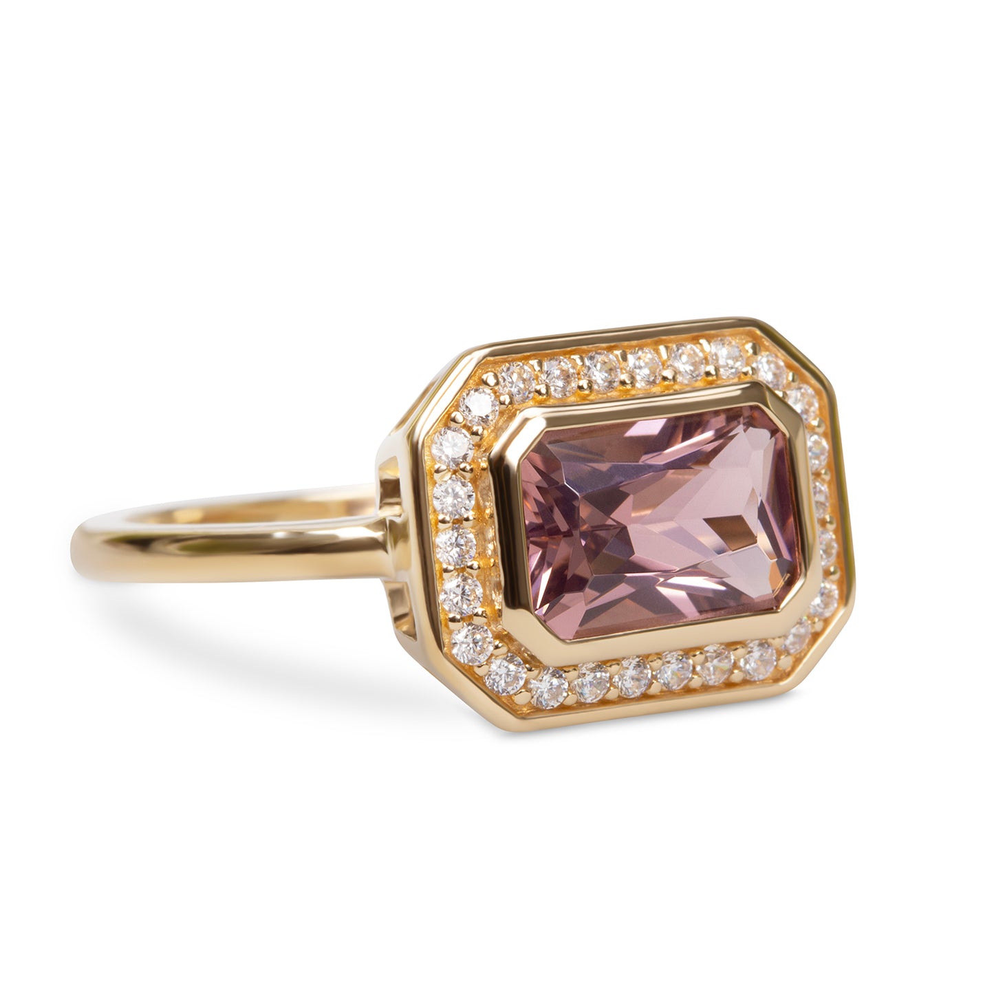 Gabriella East to West Ring - Morganite