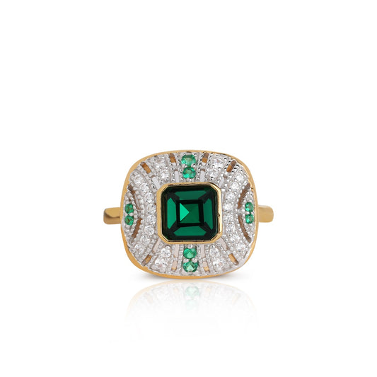 Zara Deco Cocktail Ring