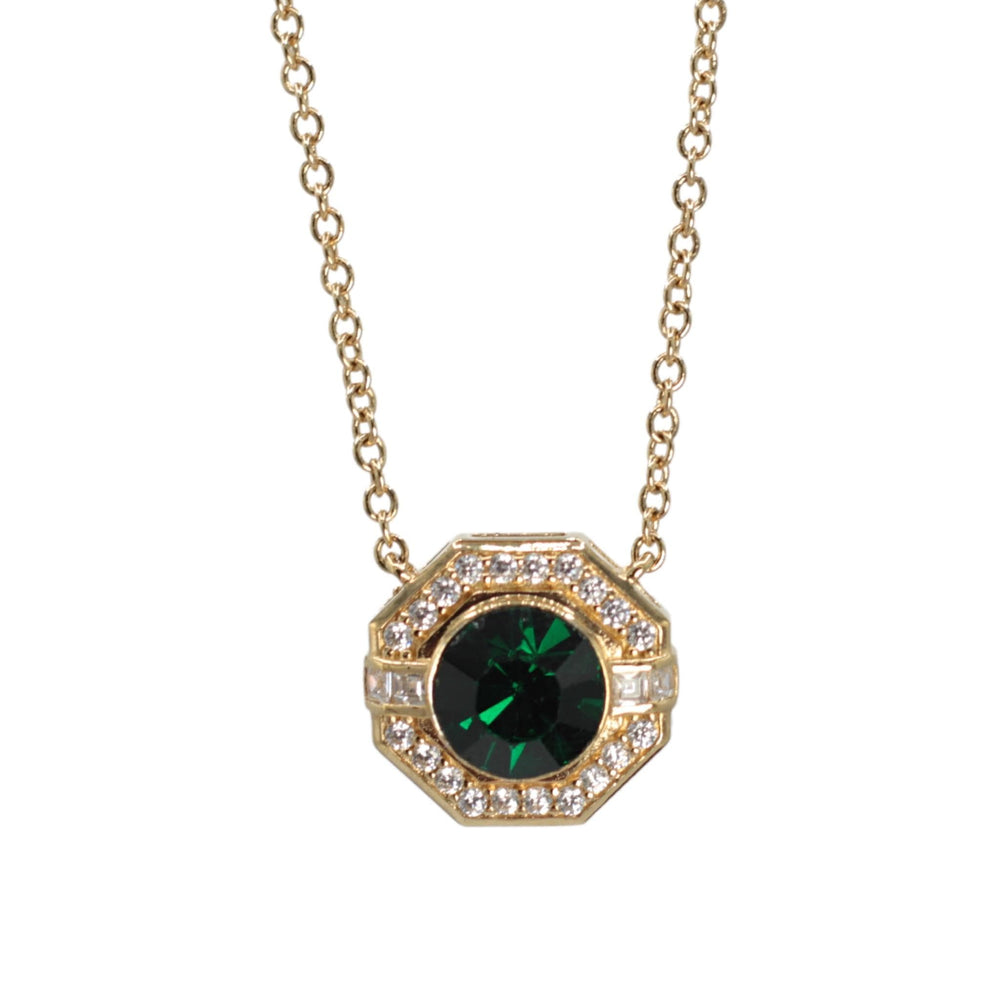 
            
                Load image into Gallery viewer, Art Deco Octagon Emerald Pendent
            
        
