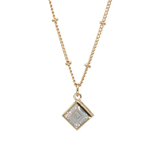 Art Deco Asscher Cut Pendent 
