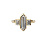 Art Deco 3 stone ring