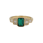 Art Deco Mixed Cut Ring 