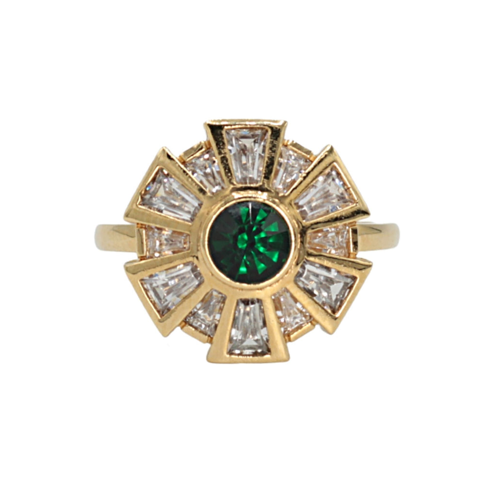 Art Deco Mixed Cut Ring 