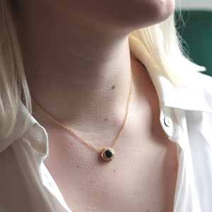 Art Deco Octagon Emerald Pendant