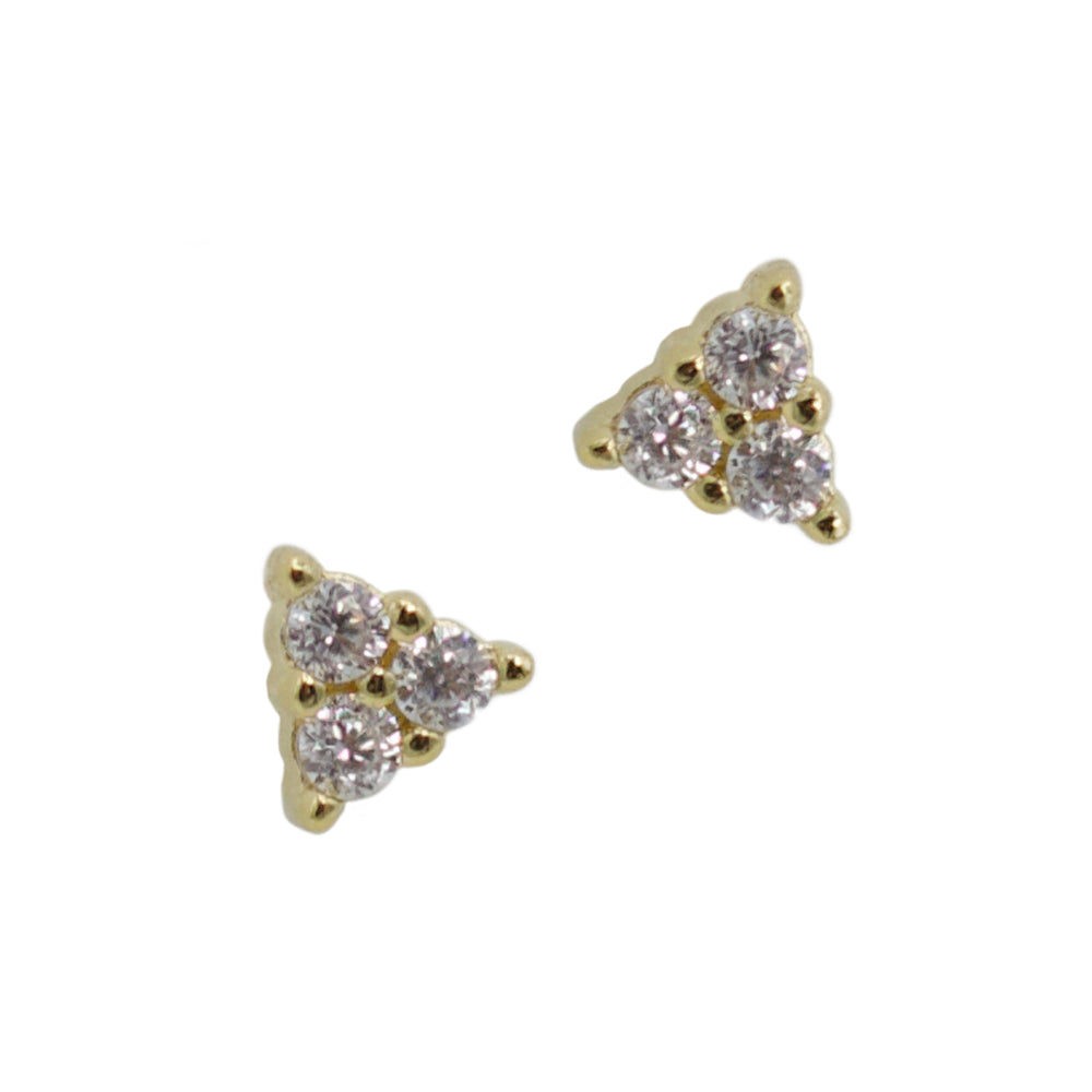 Gold Trio Studs